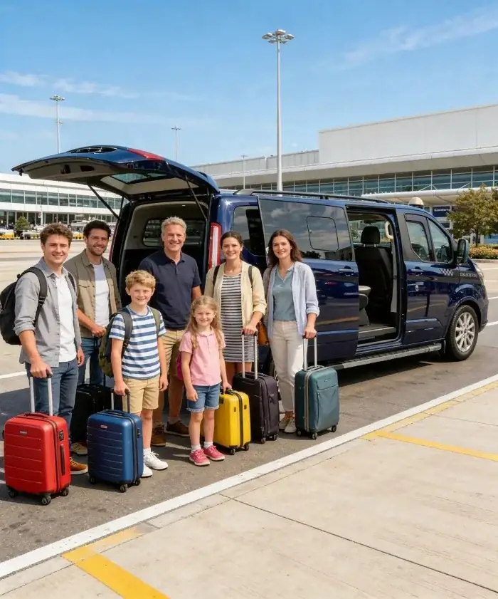 Leo Taxis airport transfer services from Taunton - reliable MPV 8 seater taxis to Heathrow, Gatwick, Bristol Airport
